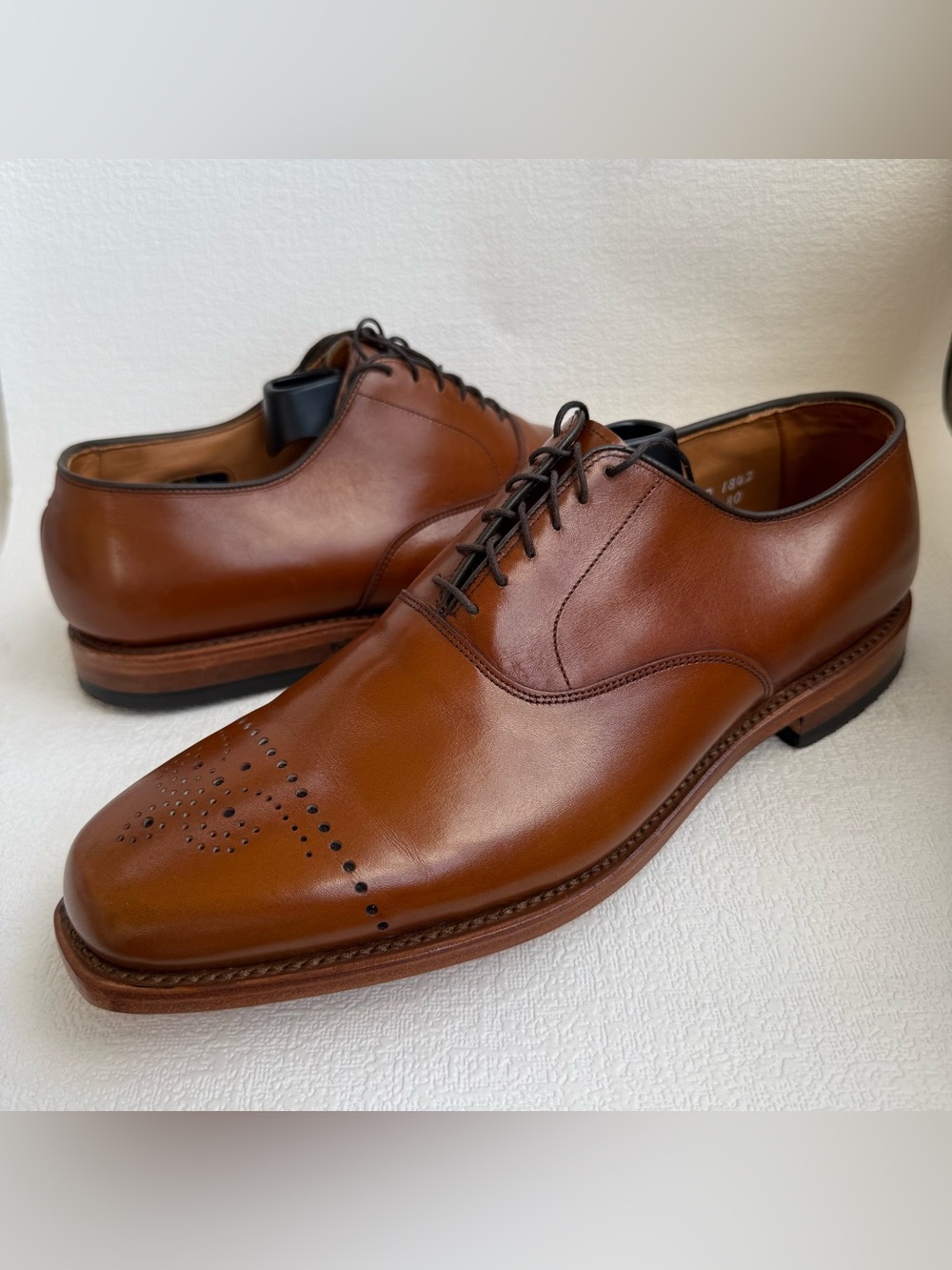 Allen Edmonds Dryden Men’s 11.5 D Brown Leather Oxford Dress Shoes - Picture 9 of 9